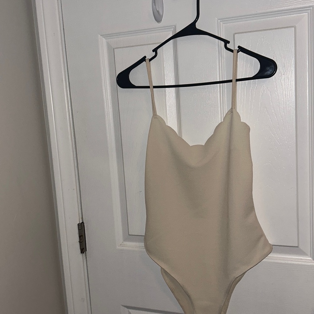 cream bodysuit